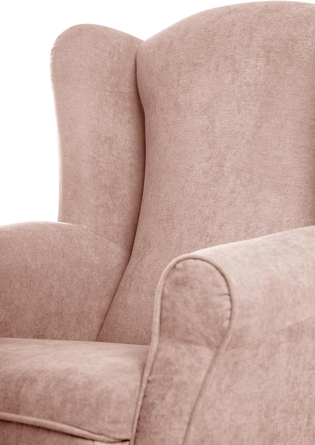 SUENOSZZZ-REST SPECIALISTS SUENOS ZZZ - Irene Sessel, Ohrensessel mit Stillfunktion, bezogen mit fleckenabweisendem braunem Stoff, Sessel für Schlafzimmer, Wohnzimmer oder Babyzimmer