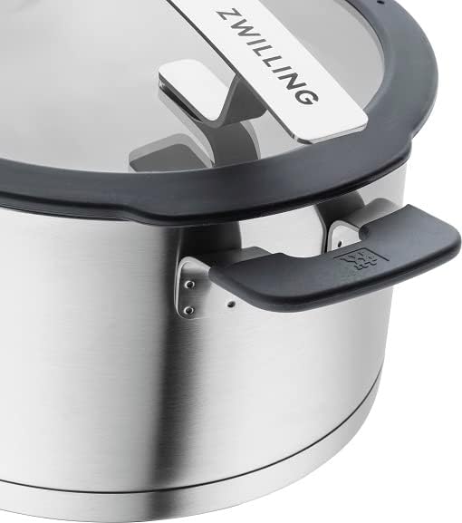 ZWILLING SIMPLIFY 66870-005-0 Topfset, Edelstahl, 5-teilig. Edelstahl, Silber/Schwarz