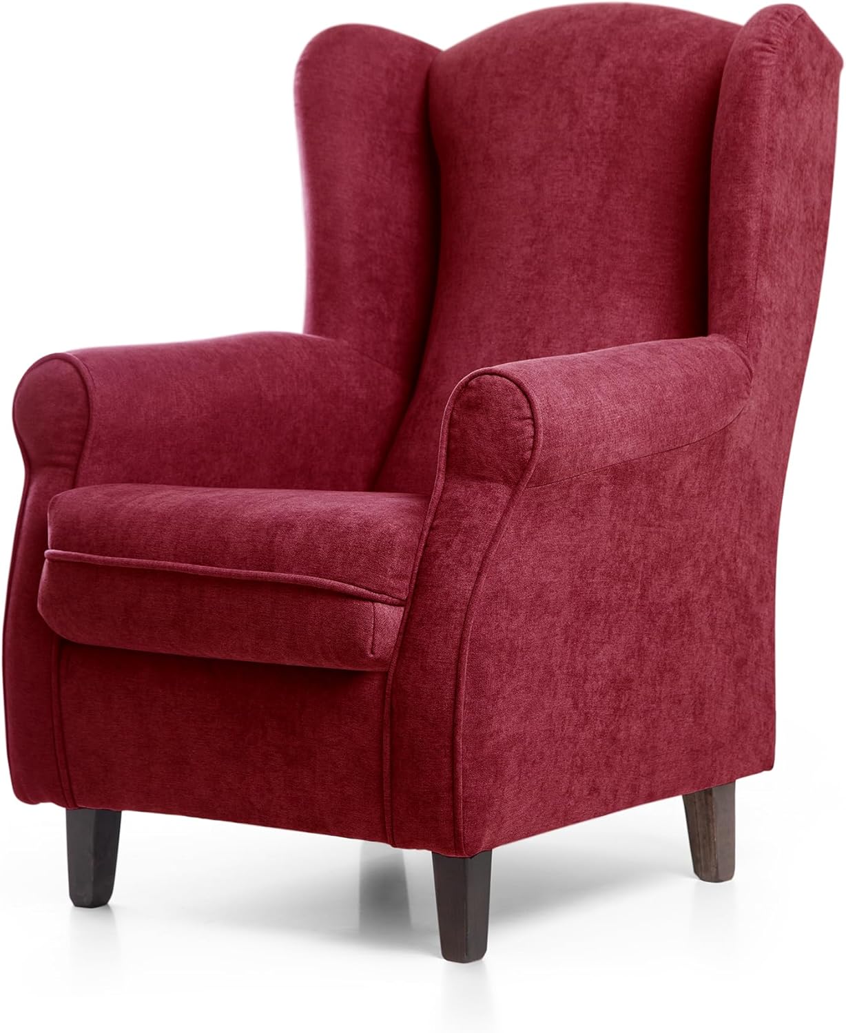 SUENOSZZZ-REST SPECIALISTS SUENOS ZZZ - Irene Sessel, Ohrensessel mit Stillfunktion, bezogen mit fleckenabweisendem braunem Stoff, Sessel für Schlafzimmer, Wohnzimmer oder Babyzimmer