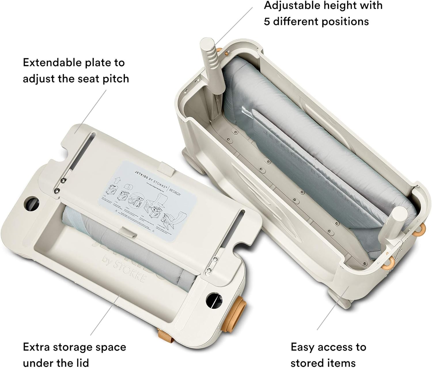 2025 JetKids by Stokke BedBox – Kindergepäck und Flugzeugbett