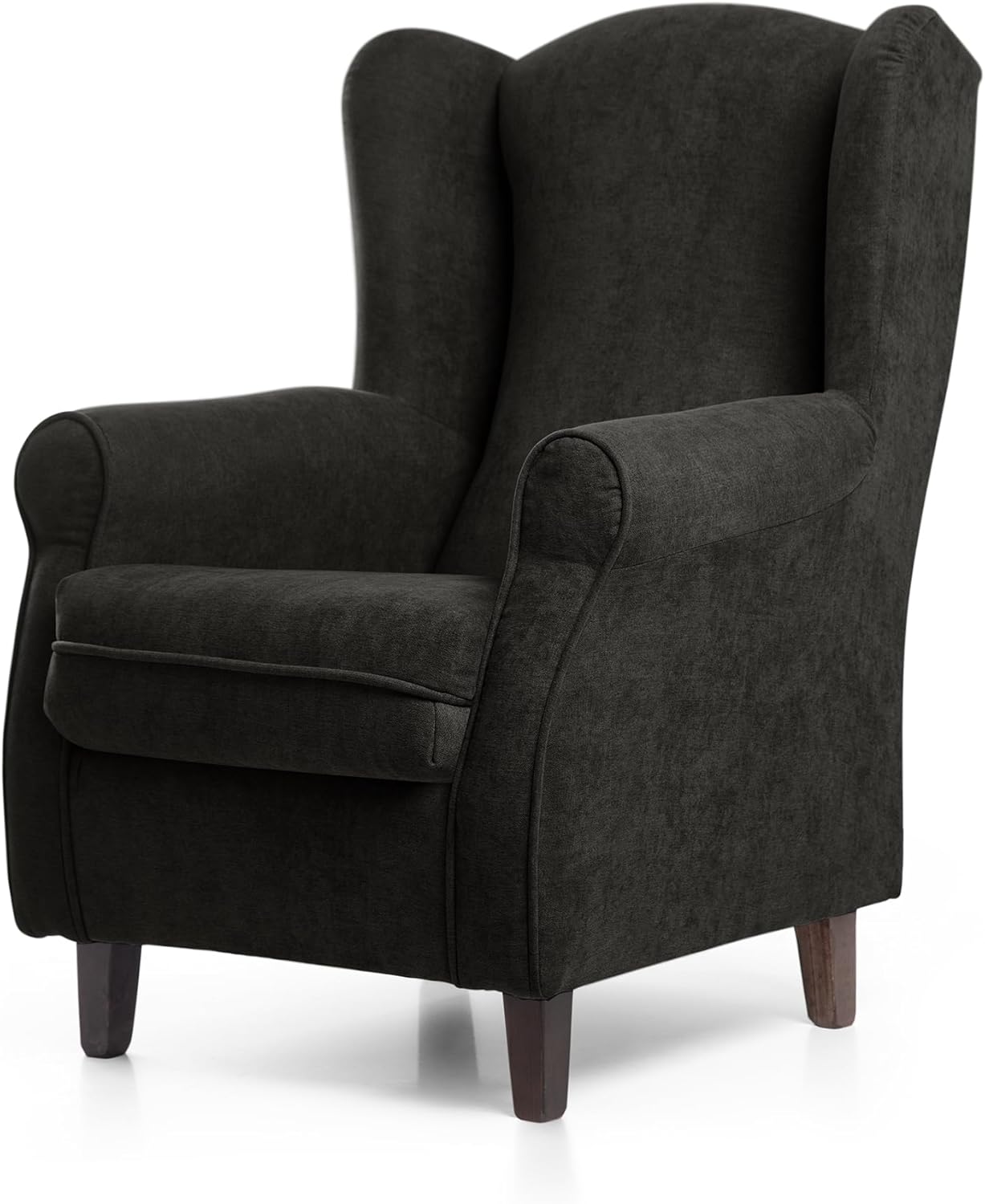 SUENOSZZZ-REST SPECIALISTS SUENOS ZZZ - Irene Sessel, Ohrensessel mit Stillfunktion, bezogen mit fleckenabweisendem braunem Stoff, Sessel für Schlafzimmer, Wohnzimmer oder Babyzimmer