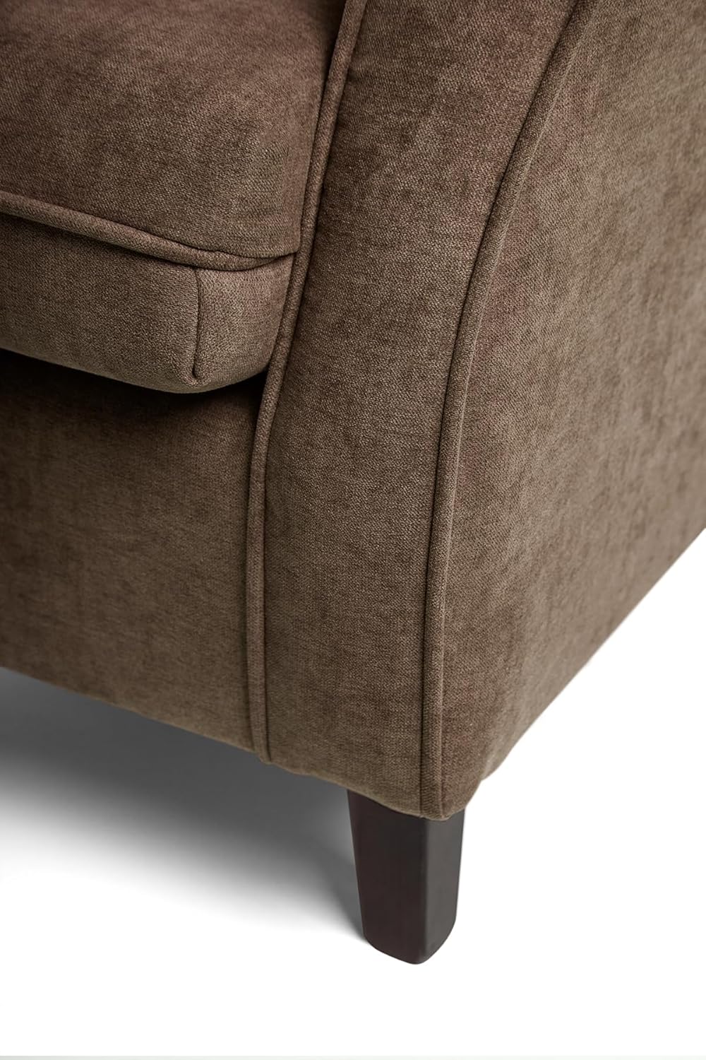 SUENOSZZZ-REST SPECIALISTS SUENOS ZZZ - Irene Sessel, Ohrensessel mit Stillfunktion, bezogen mit fleckenabweisendem braunem Stoff, Sessel für Schlafzimmer, Wohnzimmer oder Babyzimmer