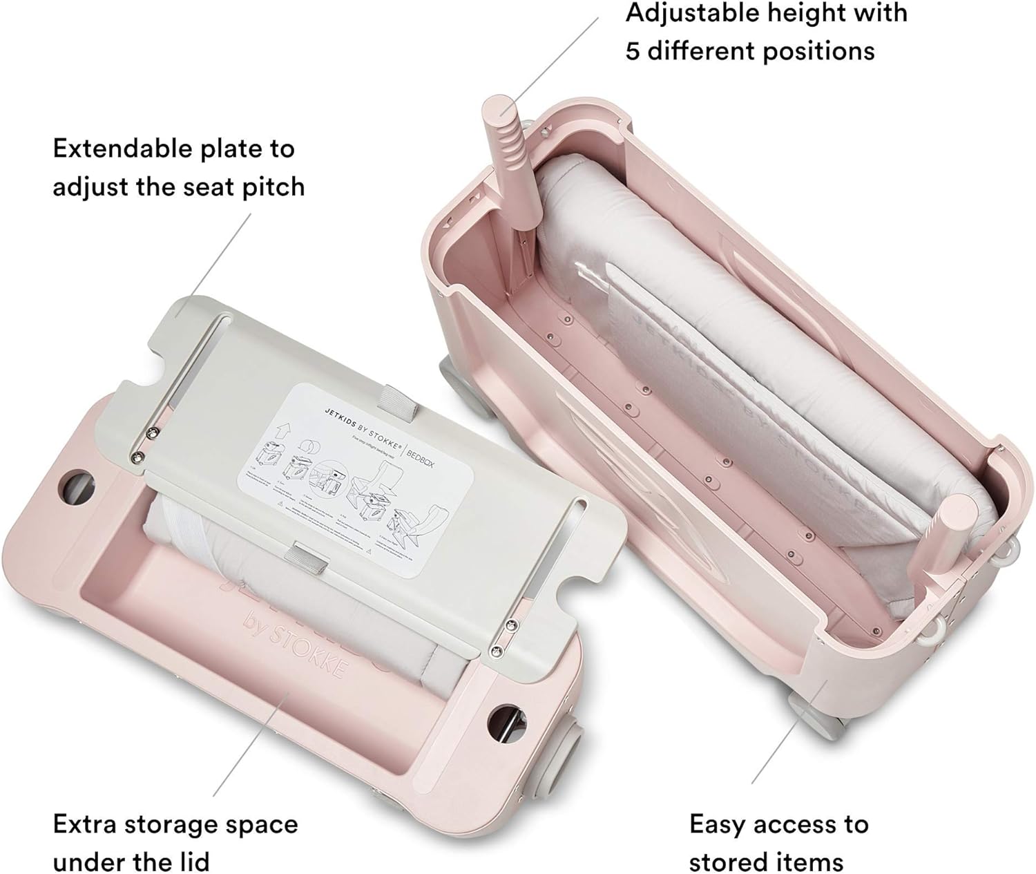 2025 JetKids by Stokke BedBox – Kindergepäck und Flugzeugbett