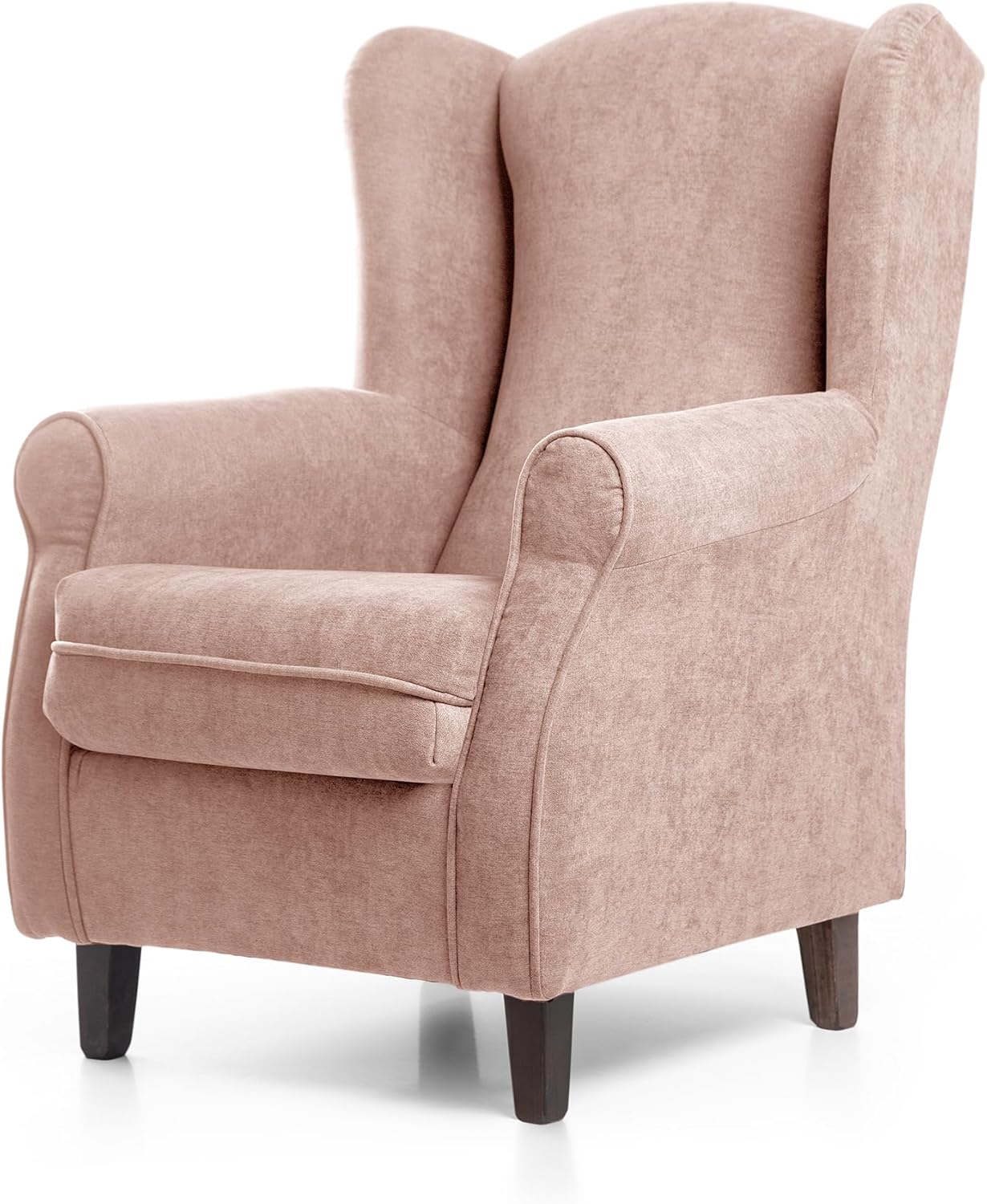 SUENOSZZZ-REST SPECIALISTS SUENOS ZZZ - Irene Sessel, Ohrensessel mit Stillfunktion, bezogen mit fleckenabweisendem braunem Stoff, Sessel für Schlafzimmer, Wohnzimmer oder Babyzimmer