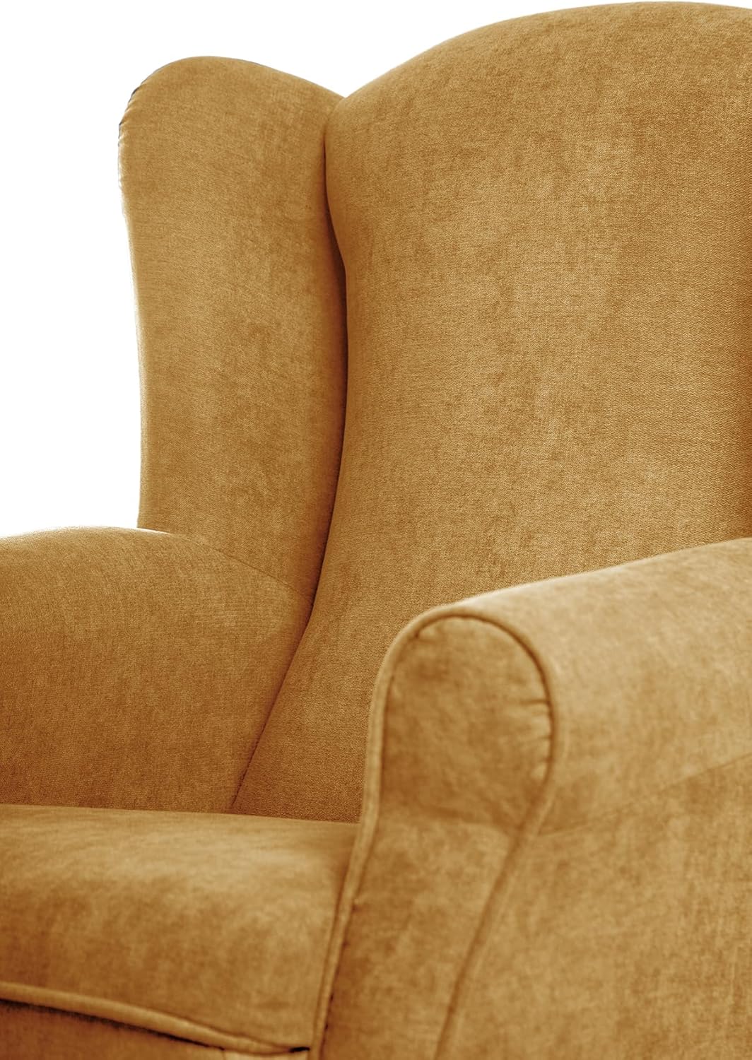 SUENOSZZZ-REST SPECIALISTS SUENOS ZZZ - Irene Sessel, Ohrensessel mit Stillfunktion, bezogen mit fleckenabweisendem braunem Stoff, Sessel für Schlafzimmer, Wohnzimmer oder Babyzimmer