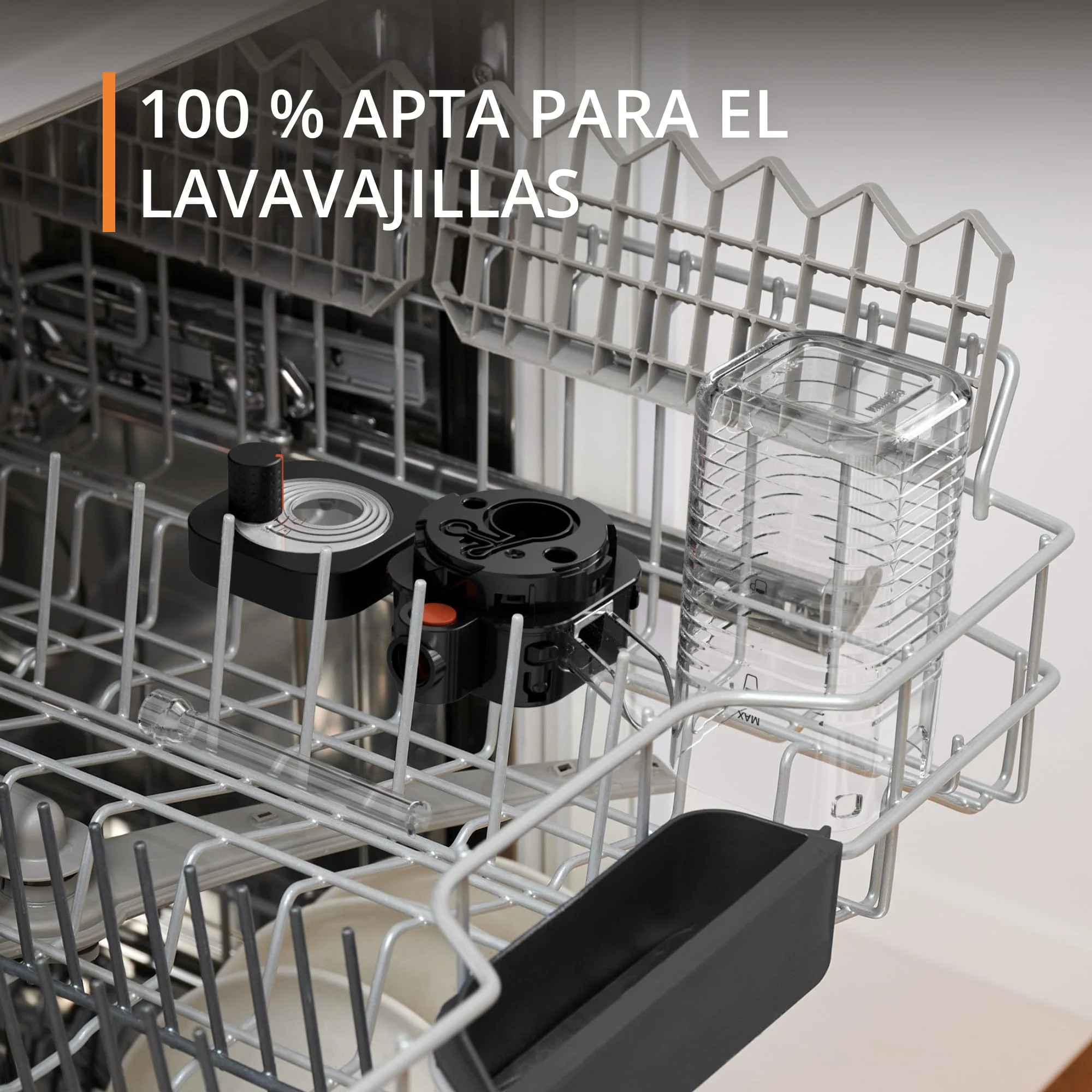 Krups Essential 2025 - Máquina de Café Superautomática. Pressão de 15 bar. Moedor cônico de metal. Com quantidade e intensidade de café selecionáveis. 1,7 L. 1 xícara. Aço inoxidável. Visor LCD + compartimento para leite.