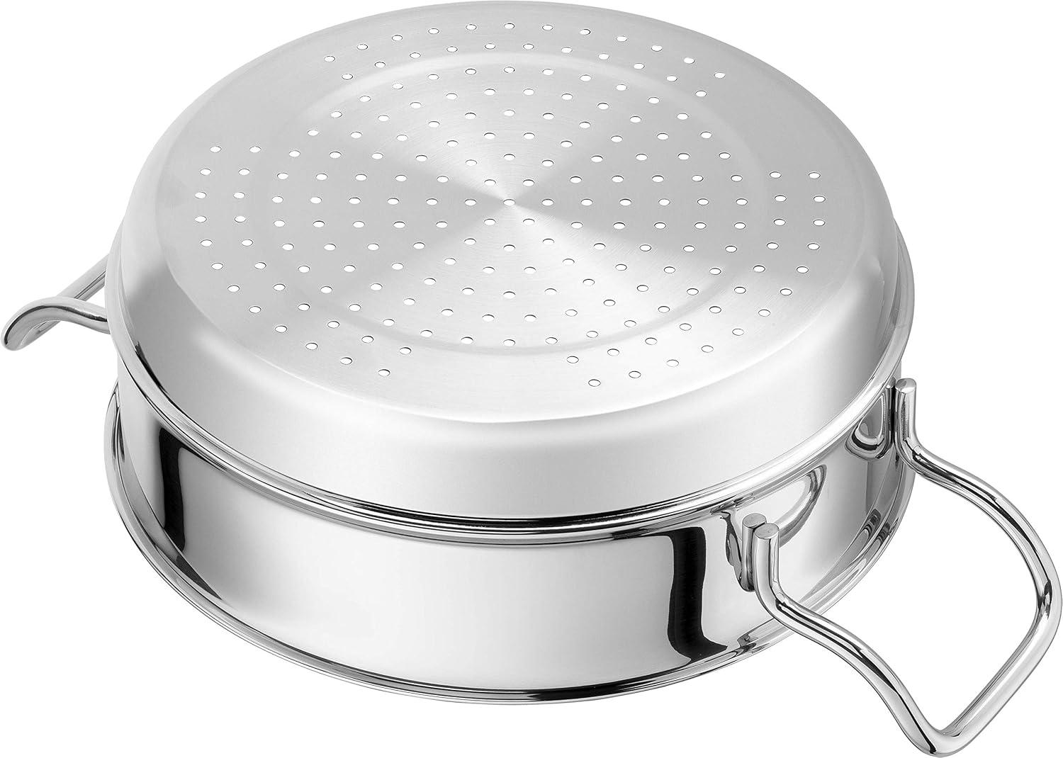 ZWILLING 5-teiliges Kochgeschirr-Set, 4 Deckel, induktionsgeeignet, Edelstahl, Farbe: Passion, Hellgrau, Durchmesser: 16 cm, 20 cm, 24 cm, 28 cm