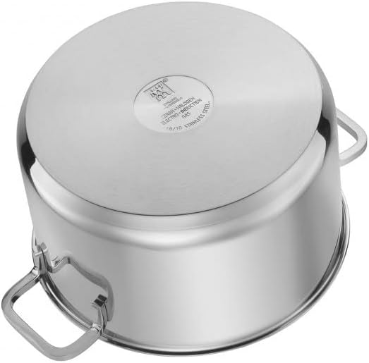 ZWILLING 5-teiliges Kochgeschirr-Set, 4 Deckel, induktionsgeeignet, Edelstahl, Farbe: Passion, Hellgrau, Durchmesser: 16 cm, 20 cm, 24 cm, 28 cm