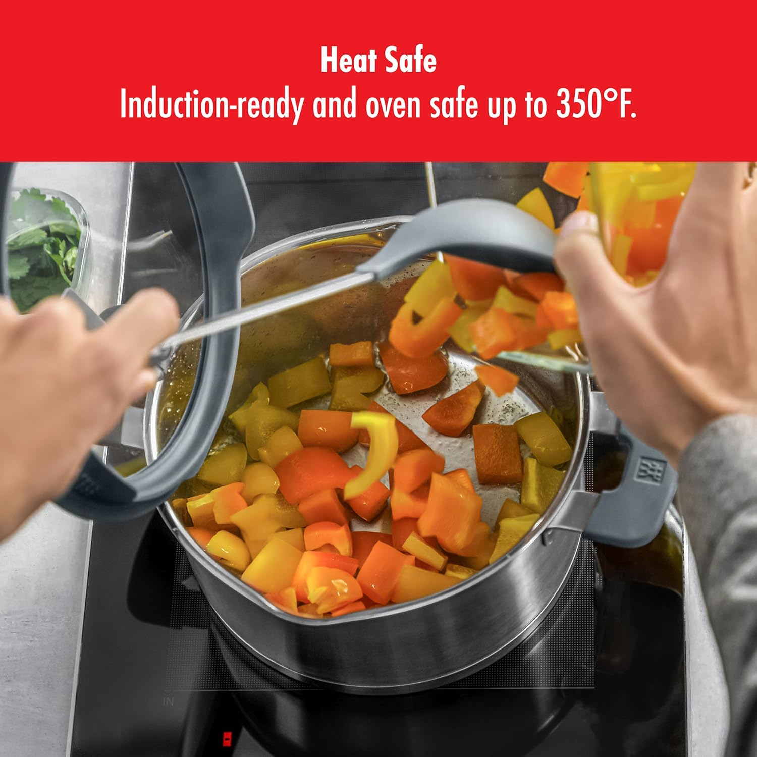 ZWILLING SIMPLIFY 66870-005-0 Topfset, Edelstahl, 5-teilig. Edelstahl, Silber/Schwarz